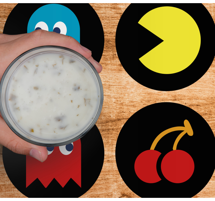 Posavasos frikis iconos retro coloridos - TenVinilo