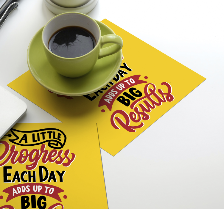 Posavasos con frases arte de frases motivacionales - TenVinilo