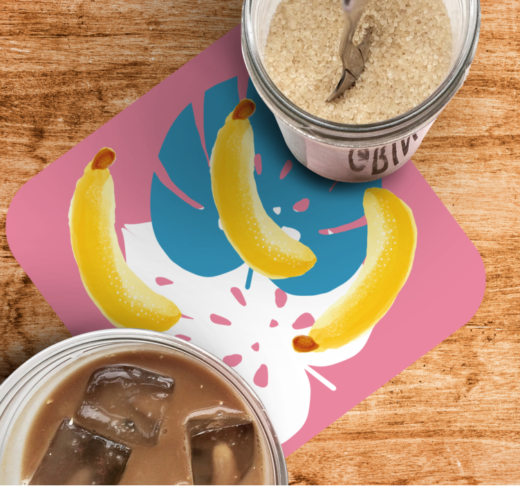 Posavasos frikis arreglo vibrante de plátanos - TenVinilo