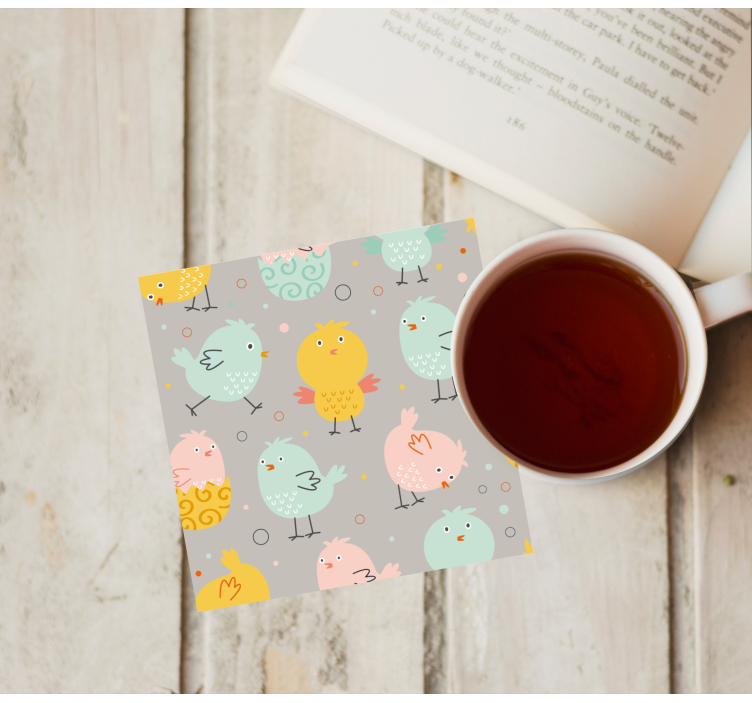 Posavasos frikis aves coloridas y juguetonas - TenVinilo