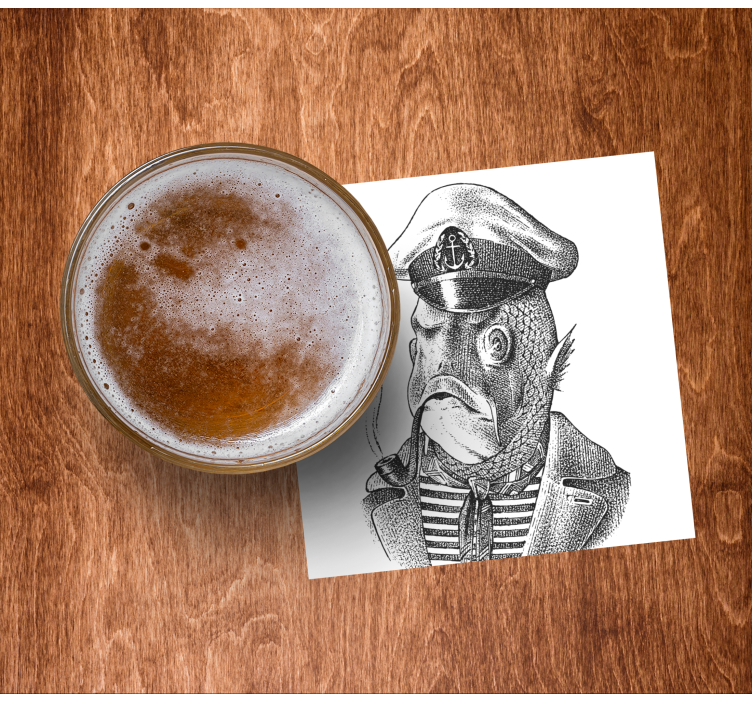 Posavasos frikis capitán pez - TenVinilo