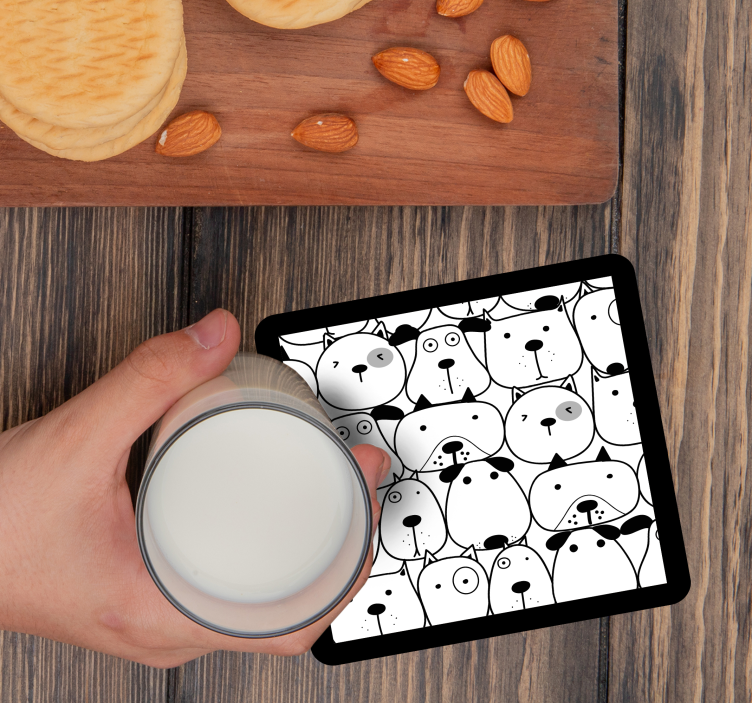 Posavasos frikis caras de perro fantásticas - TenVinilo