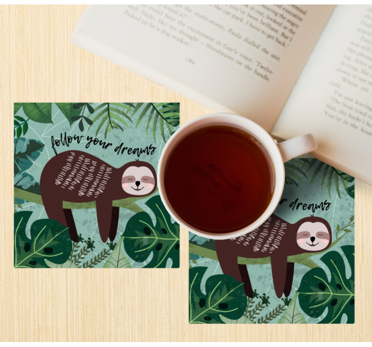 Posavasos frikis cita inspiradora de perezoso - TenVinilo