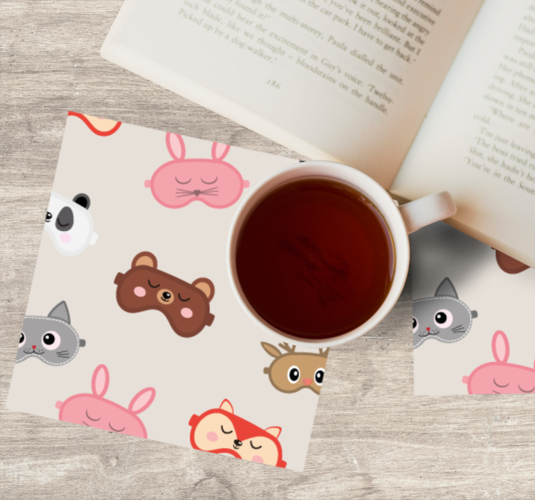 Posavasos frikis colección caras de animales adorables - TenVinilo