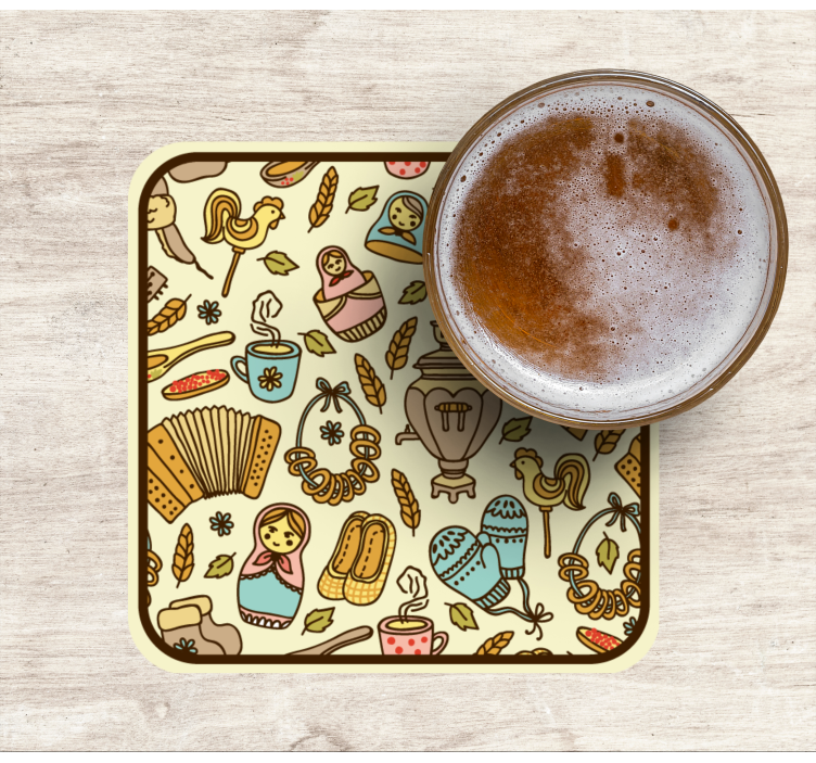 Posavasos frikis motivos de arte popular divertido - TenVinilo