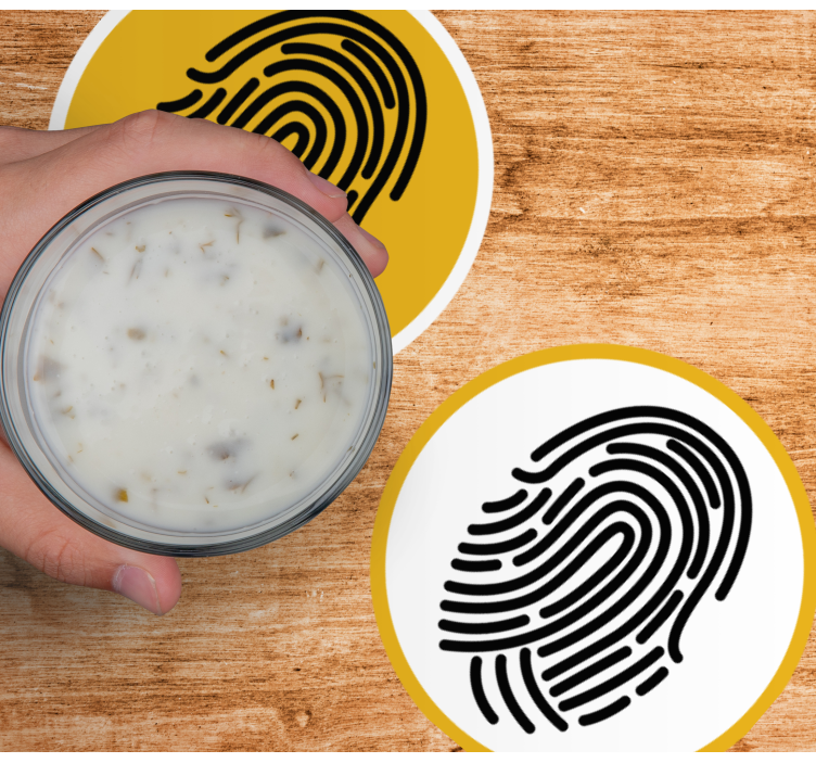 Posavasos frikis motivos de huellas Únicas - TenVinilo