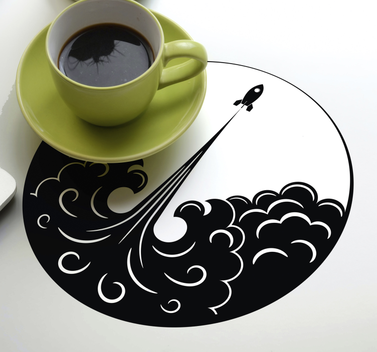 Posavasos frikis olas de lanzamiento de cohetes - TenVinilo