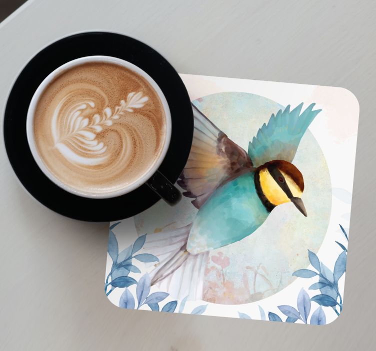 Posavasos frikis pájaro volador colorido - TenVinilo