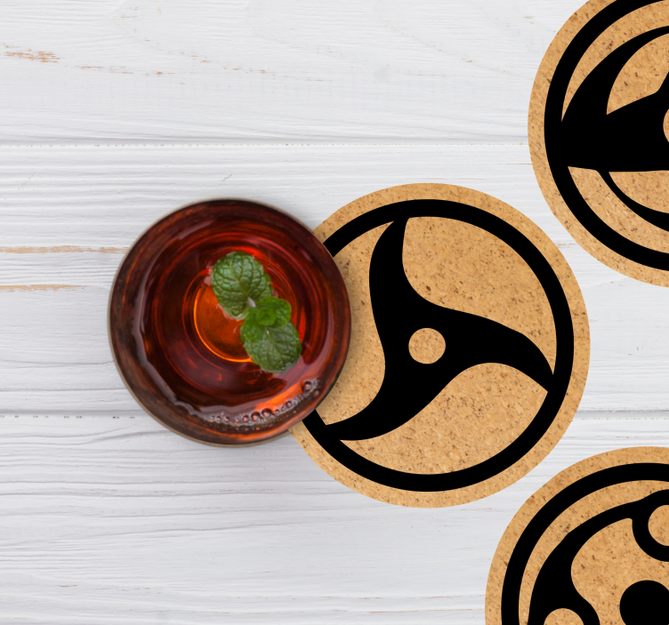 Posavasos frikis patrones circulares abstractos - TenVinilo