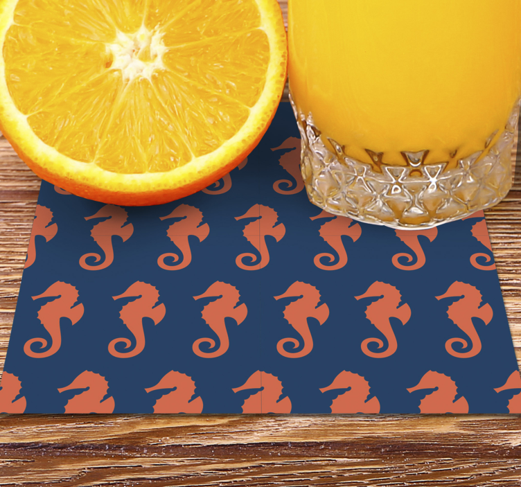 Posavasos frikis superficie con estampado de caballito - TenVinilo