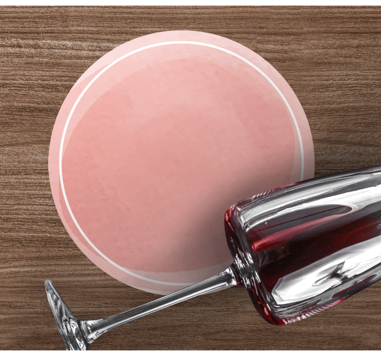 Posavasos moderno superficie circular elegante - TenVinilo