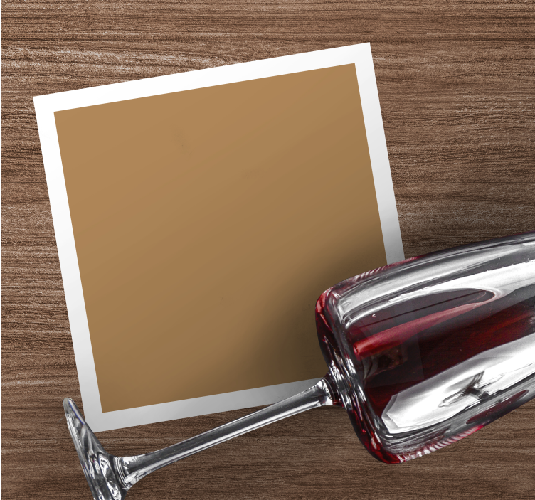 Posavasos personalizable espacio marrón elegante - TenVinilo