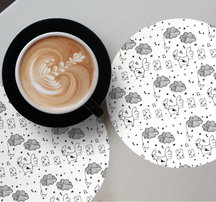 Posavasos personalizable estilo encantadora granja - TenVinilo