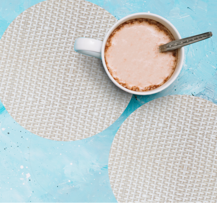 Posavasos textura alfombrillas circulares texturadas - TenVinilo