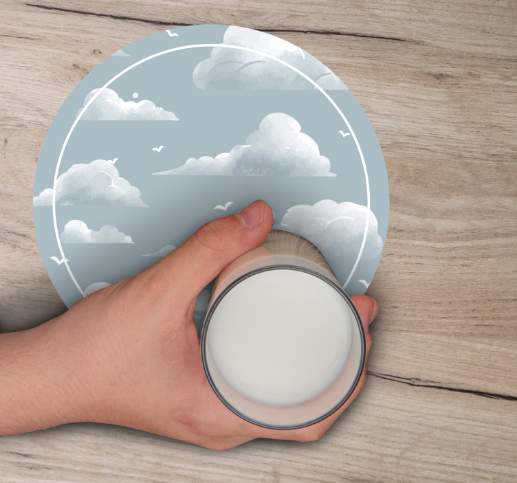 Posavasos textura cielo nublado - TenVinilo