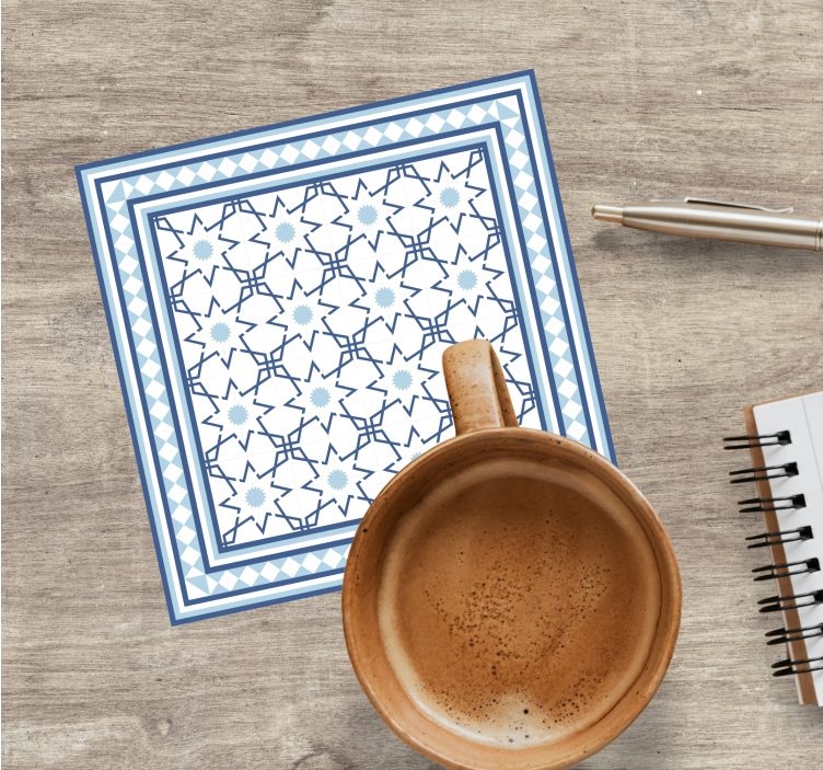 Posavasos textura motivo de formas geométricas - TenVinilo