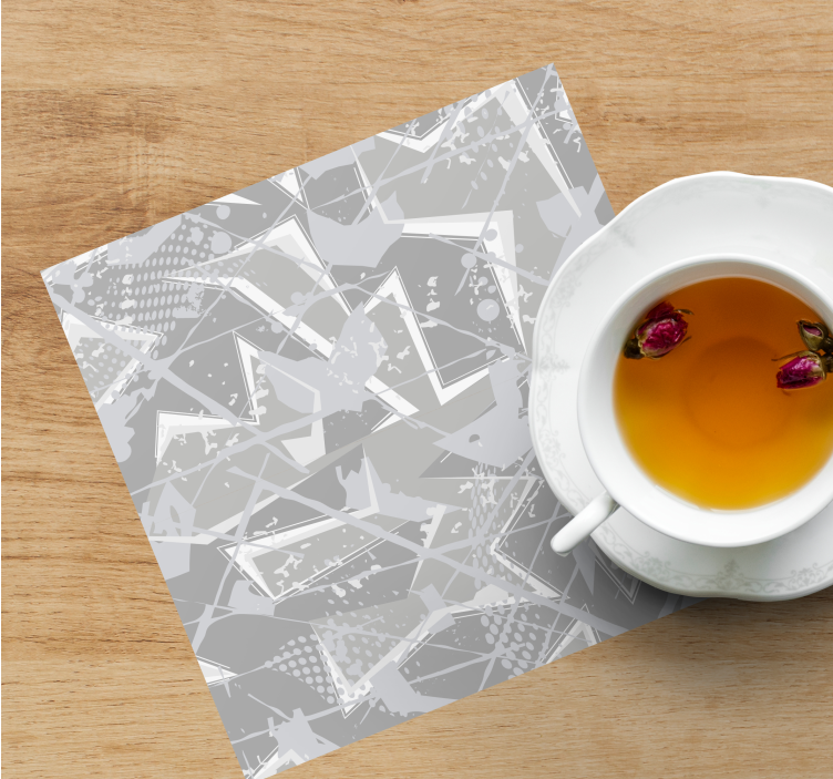 Posavasos textura motivo geométrico abstracto - TenVinilo