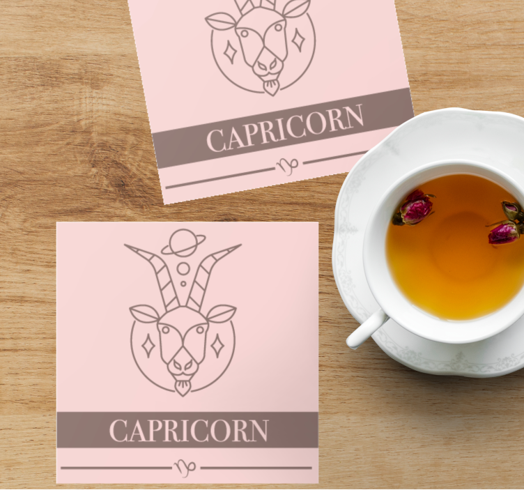 Posavasos vintage capricornio cabra - TenVinilo