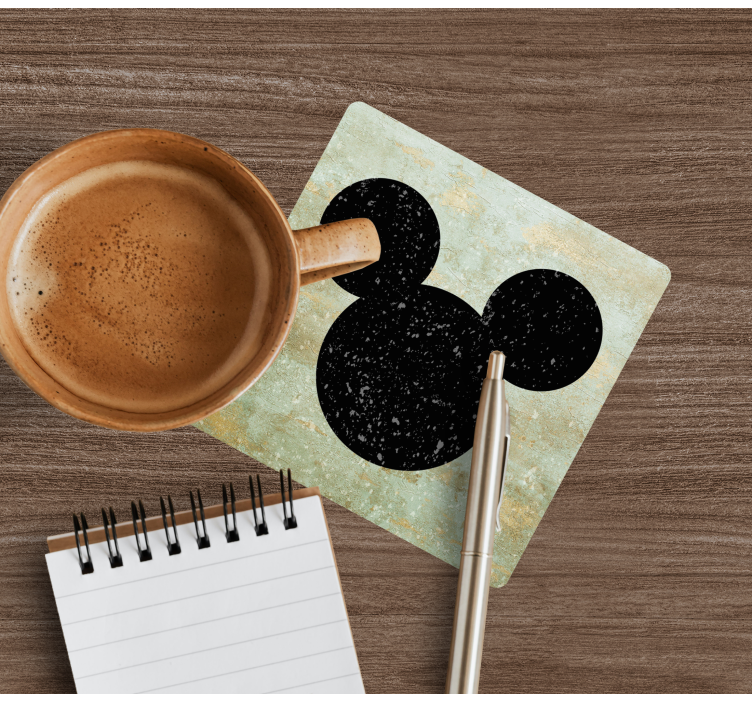 Posavasos vintage icono de dibujo animado clásico - TenVinilo