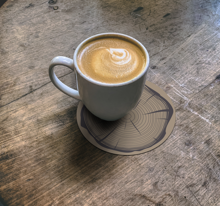 Posavasos vintage tronco de madera - TenVinilo