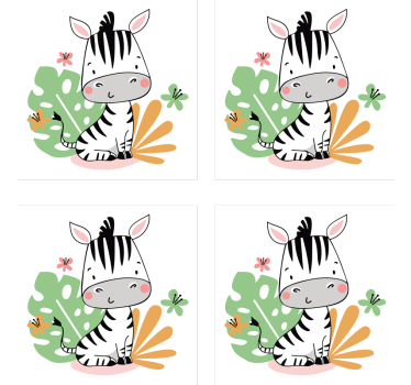Posavasos frikis personaje de cebra lindo - TenVinilo