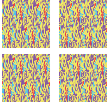 Posavasos textura líneas abstractas vibrantes - TenVinilo