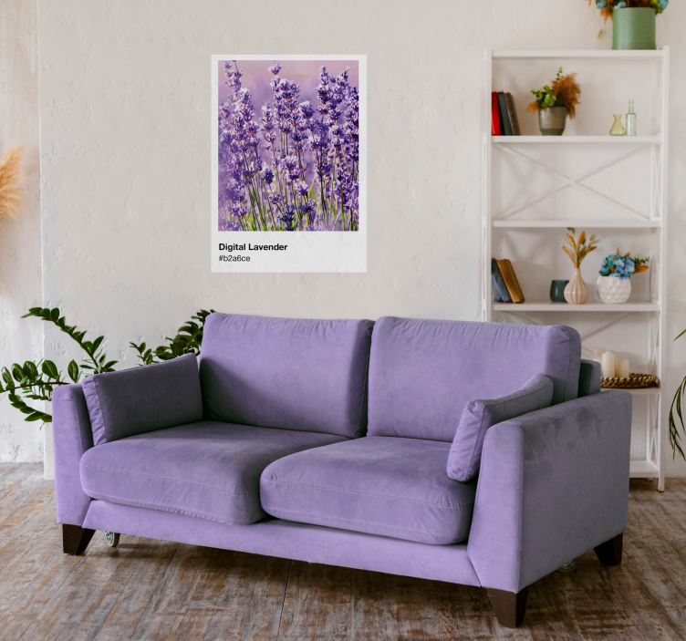 Póster pantone digital lavanda - TenVinilo