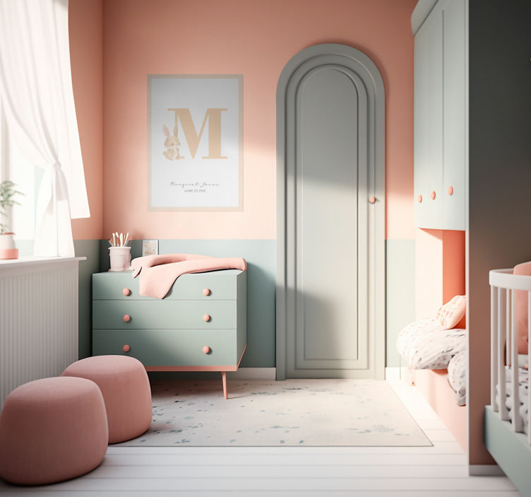 Póster con nombre y Inicial personalizado - TenVinilo