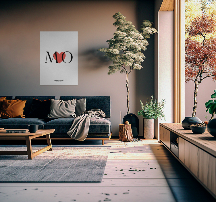 Poster con nombre amor personalizado - TenVinilo