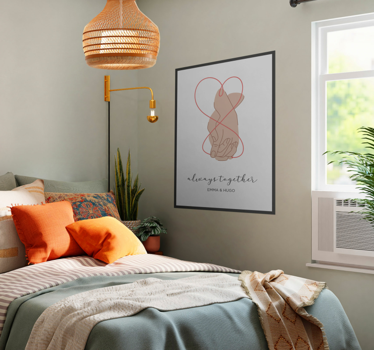 Poster dormitorio matrimonio always together - TenVinilo
