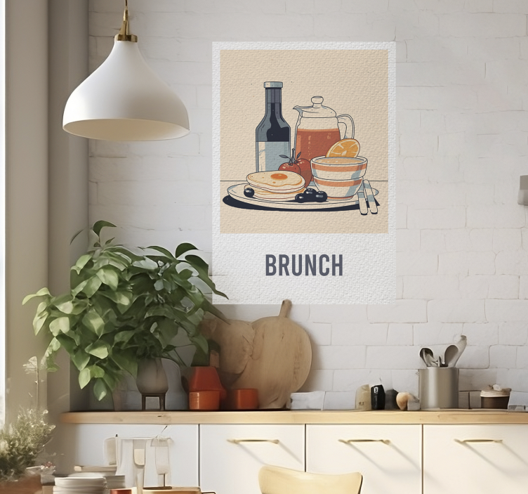 Poster desayuno almuerzo 'brunch' - TenVinilo