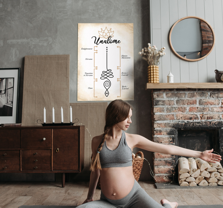 Poster decorativo unalome meaning - TenVinilo