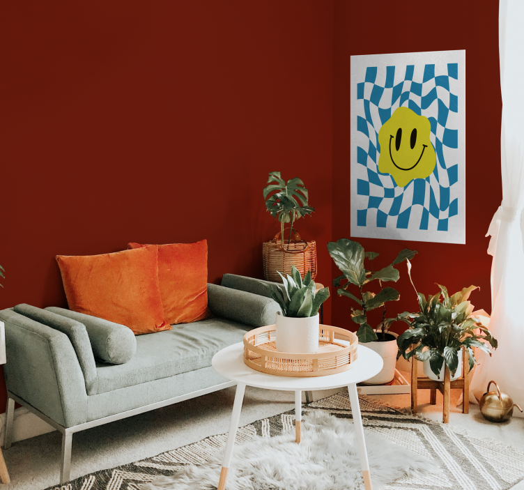 Poster estilo Groovy smiley - TenVinilo