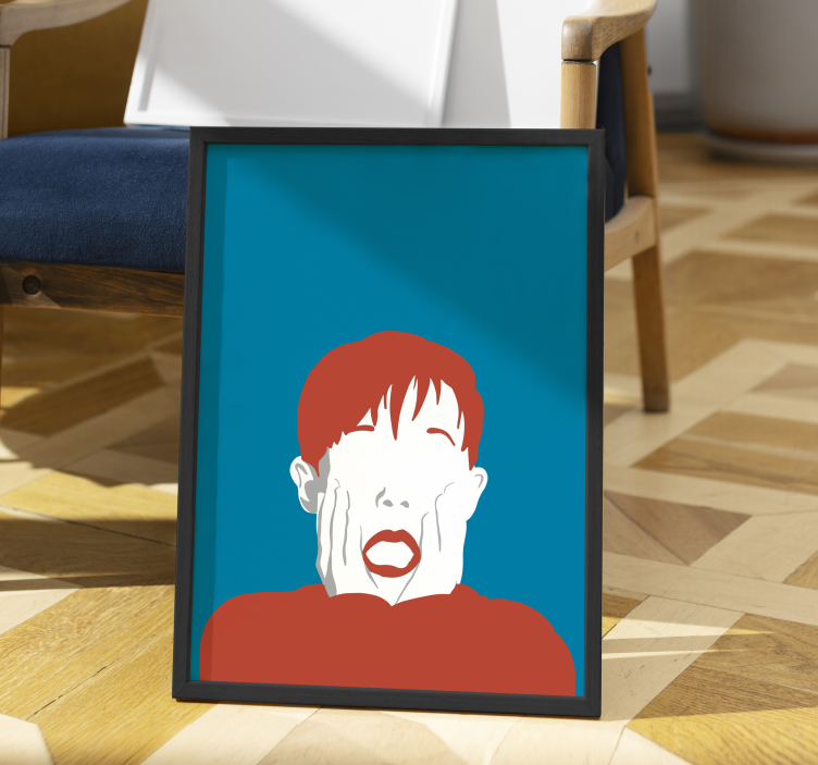 Lámina niño asustado famosa película - TenVinilo