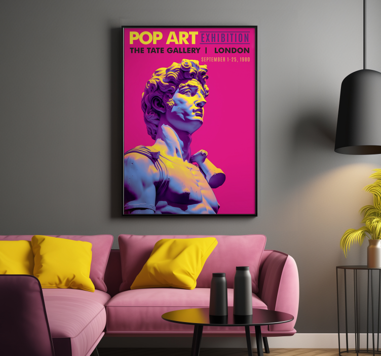 Poster para salón exposición de arte pop - TenVinilo