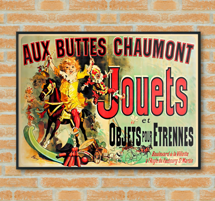 Poster vintage "Aux Buttes Chaumont Jouets" - TenVinilo