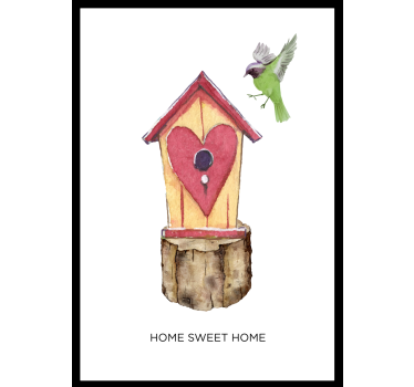 Poster salón home sweet home - TenVinilo