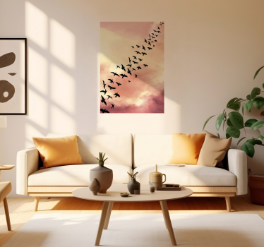 Poster salón pájaros volando - TenVinilo