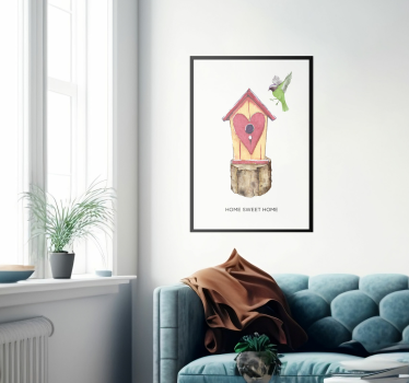 Poster salón home sweet home - TenVinilo