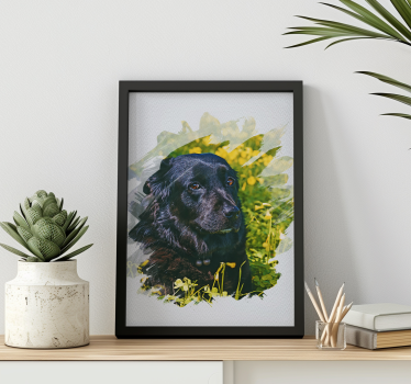 Poster animales acuarela personalizada - TenVinilo