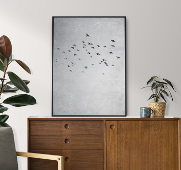 Lámina decorativa pájaros volando - TenVinilo