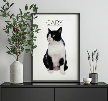 Póster animales minimalista personalizado - TenVinilo