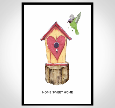 Poster salón home sweet home - TenVinilo