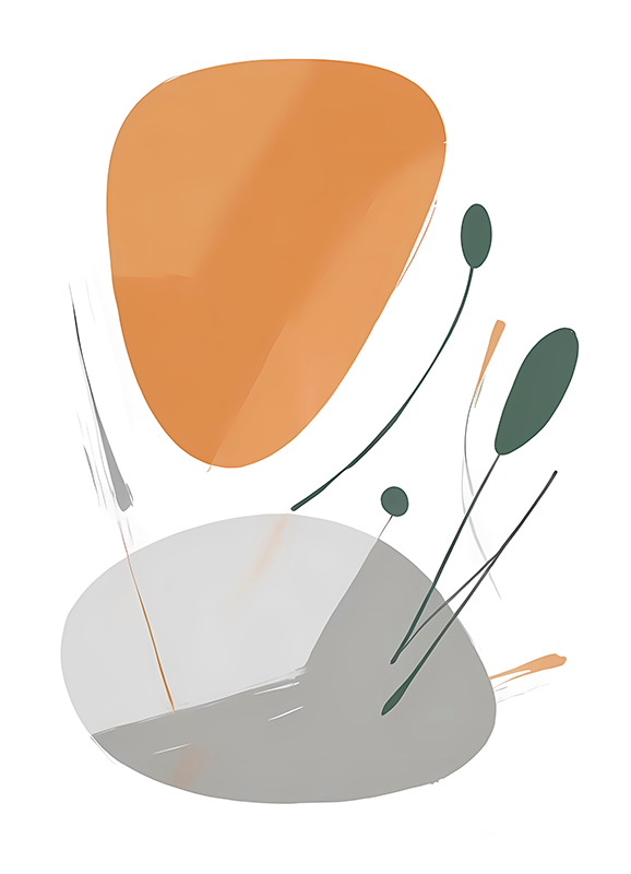 Lámina decorativa abstracta desorden artístico - TenVinilo