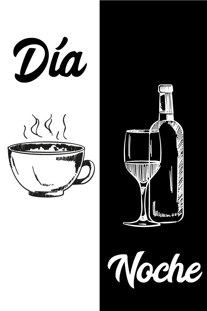 Poster cocina divertido en blanco y negro - TenVinilo