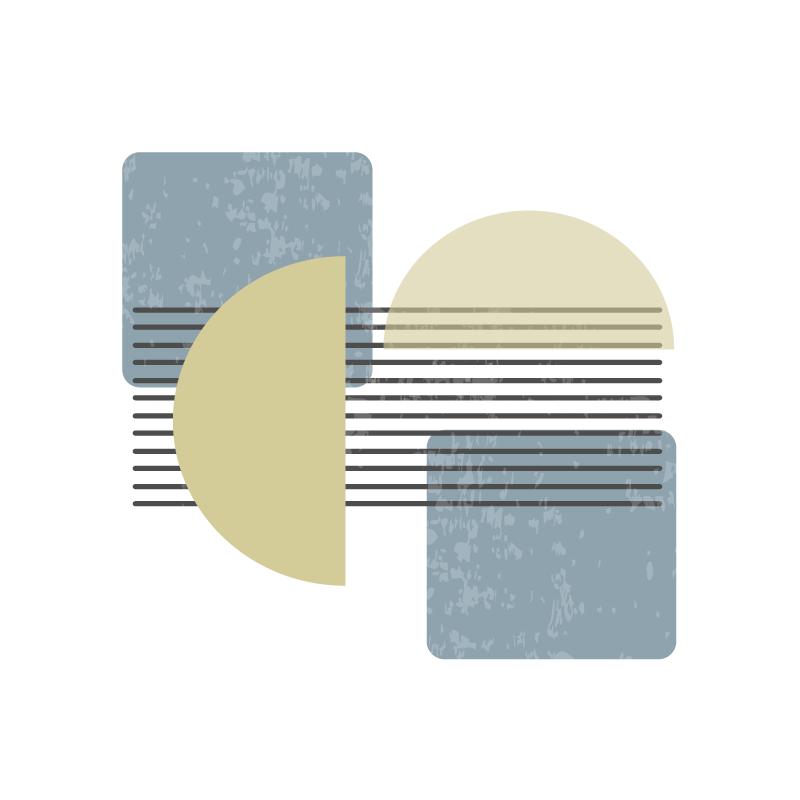 Poster para salón arte contemporáneo diseño moderno - TenVinilo