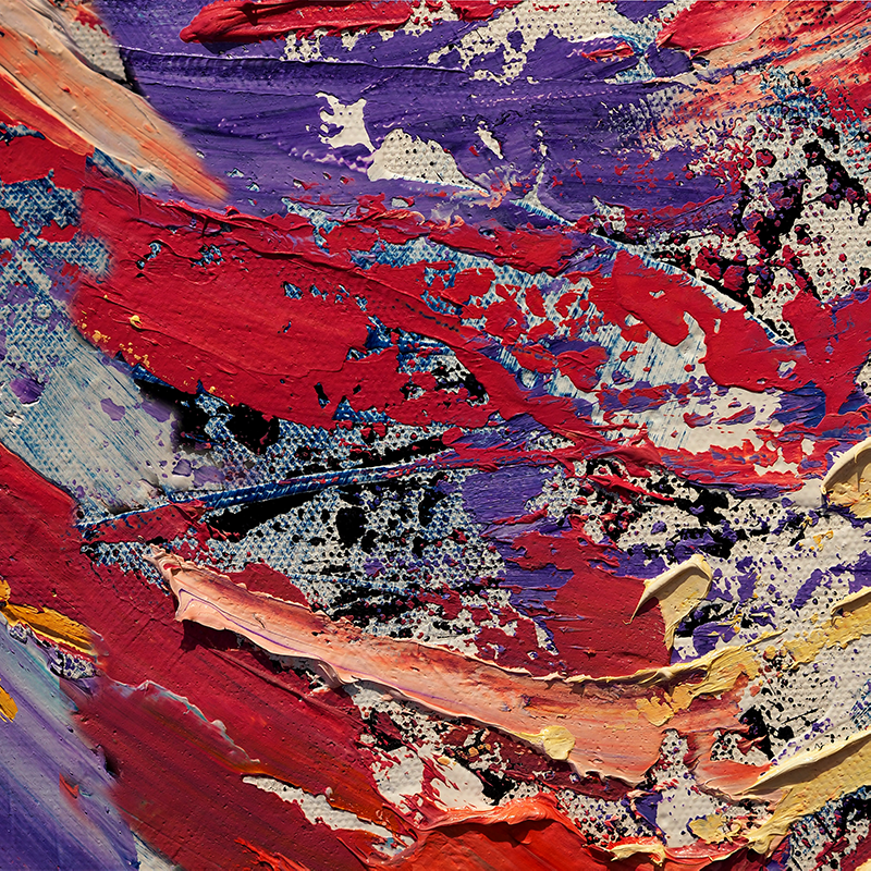 Poster para salón pintura de colores salpicados - TenVinilo