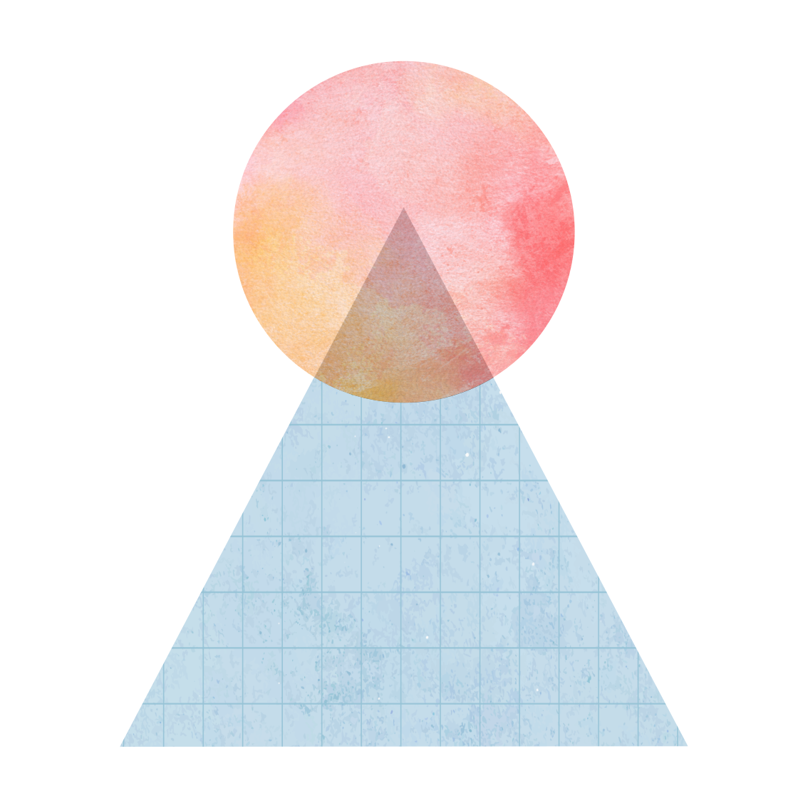 Poster para salón triángulo de sol y arte mural - TenVinilo