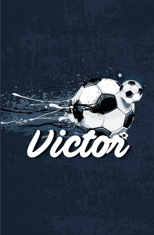 Poster habitación infantil diseño original con nombre - TenVinilo