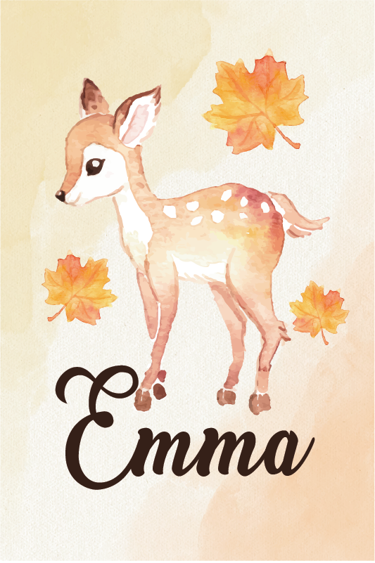 Poster habitación infantil ciervo - TenVinilo